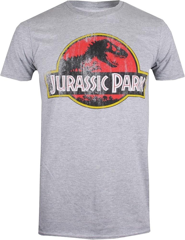 Jurassic Park Distressed Logo Unisex T Shirt for Men amp; Women Collection Unisex T-Shirt L