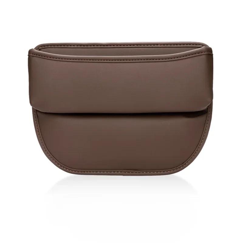 Universal Auto Sitzlücken Organizer Auto Konsolen Seitentasche Sitzritzen Aufbewahrungsbox Innenraumzubehör Auto Innenraum braun