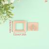 1Set 1:12 Dollhouse Miniature Photo Frame With Rear Cover Simulation Furniture Model Living Scene Decor Toy Doll House Accessories