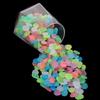 500Pcs Glow Fish Tank Luminous Stones Colorful Flowerpot Decorative Stone Garden Pebble  Night