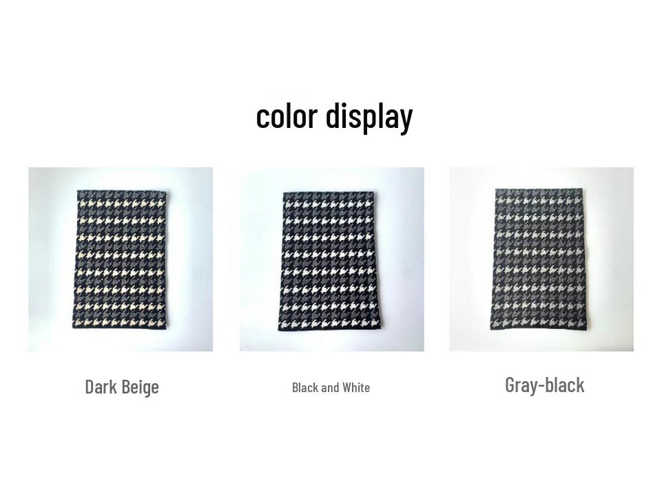 Men's High-End Classic Cashmere Jacquard Neck Warmer Scarf