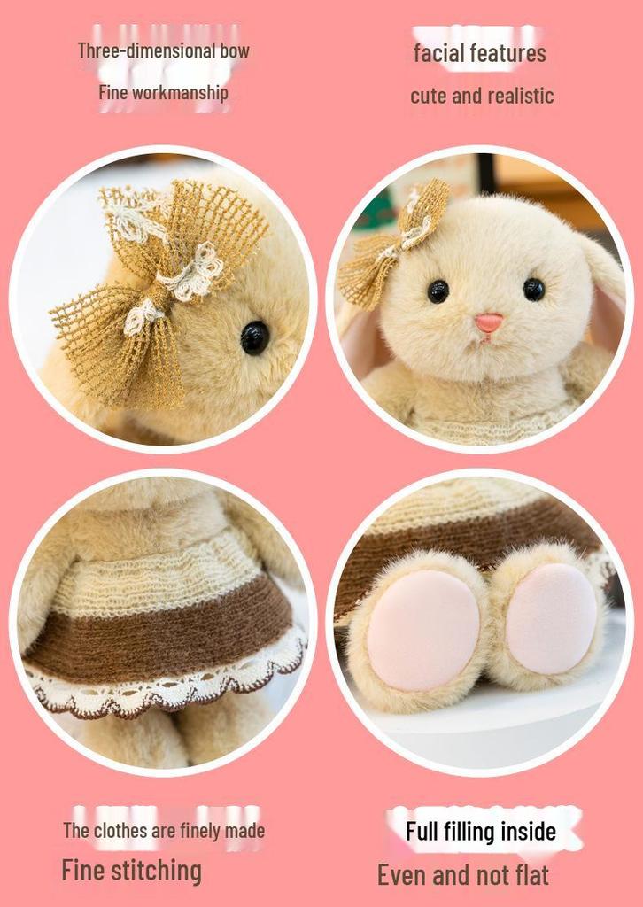 Adorable Snowball Rabbit Plush Toy | Comforting Companion Doll for Children