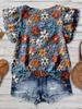 Available: 2026 Plus Size Women's 3D Printed Casual Summer Shirt, European & American Style.