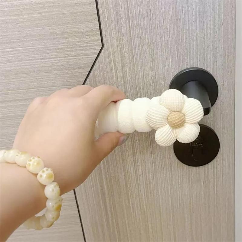 Protective Sheath Door Handle Cover Anti-Slip Anti-Static Door Knob Cover Anti Collision Silent Doorknob Sleeve Home