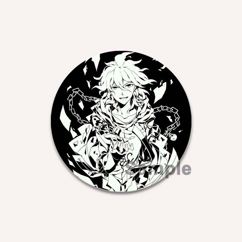 32/44/58MM Inferenz Abenteuer Spiel Anime Broschen Danganronpa HD Print Abzeichen Rucksack Kragen Cartoon Revers Pins Schmuck Geschenke Zubehör
