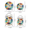 Creative Metal Alarm Clock Colorful Dual Bell Children Learning Clock Wake Up Clock Student Use