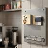 Touch-sensitive Glowing Coffee Shop Fridge Magnet Adjustable Light Brightness Sounding Coffee Light Box Sticker Rechargeable