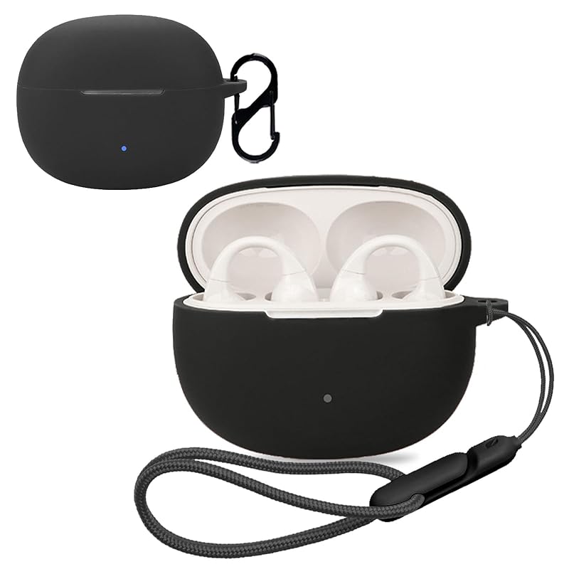 

For Edifier R1 for case cover [NOUKAJU] wireless earphones silicon protective case (With carabiner + strap included) ) Fall prevention Scratch