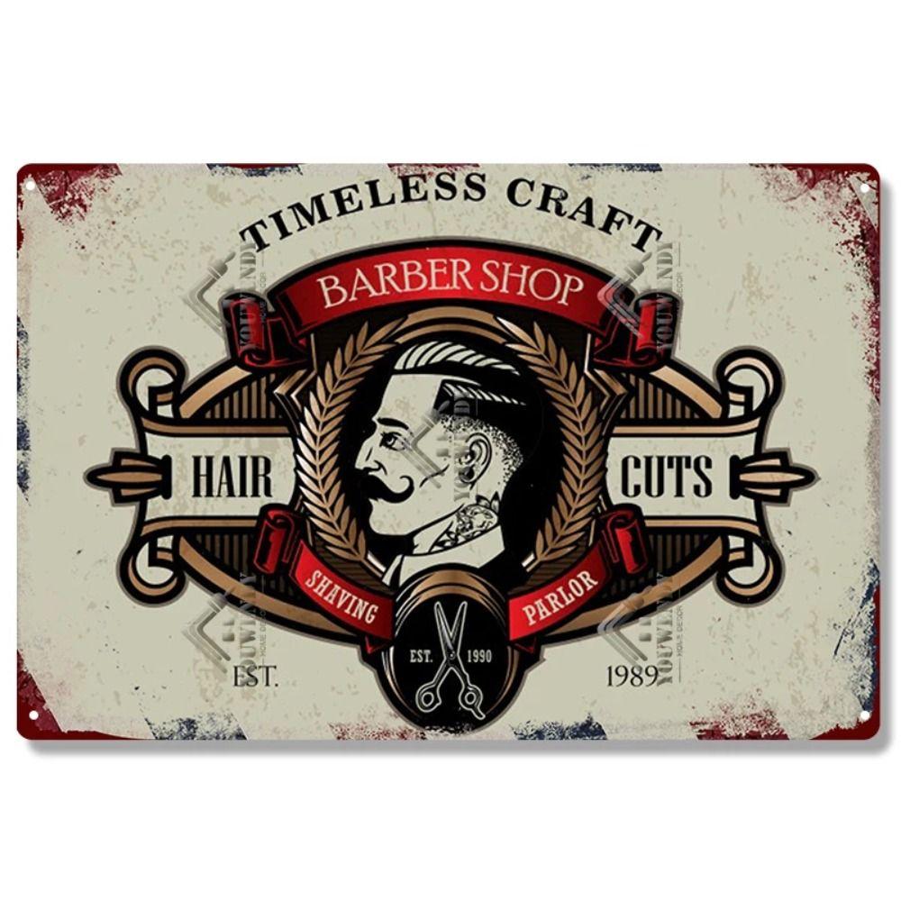 Real Barber Aluminum Wall Sign Barber Shop Decor 20x30cm
