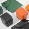 Luxury PU Leather Zippered Watch Box for Men