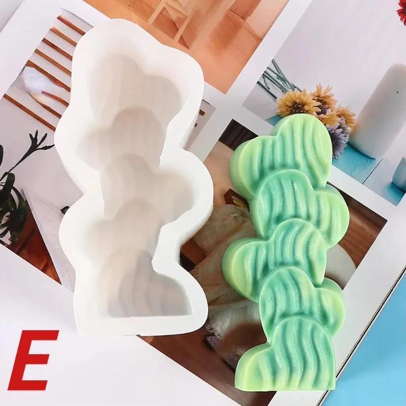 1 Pcs Silicone Candle Mold DIY Candle Making Soap Resin Mold Gifts Craft Home Decor Moldes Silicona Para Manualidades Wholesale
