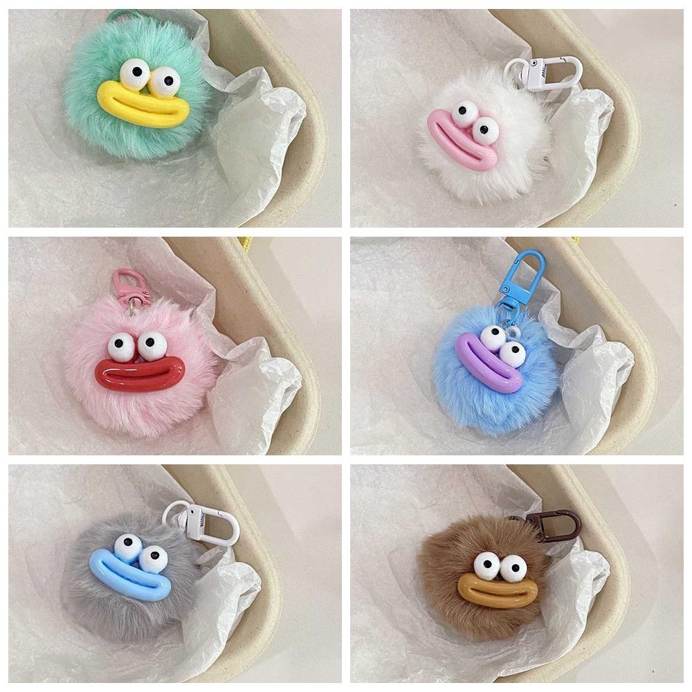 Sausage Mouth Plush Funny Clown Keychain Ugly Cute Big Mouth Plush Pendant  Best Friend Gift