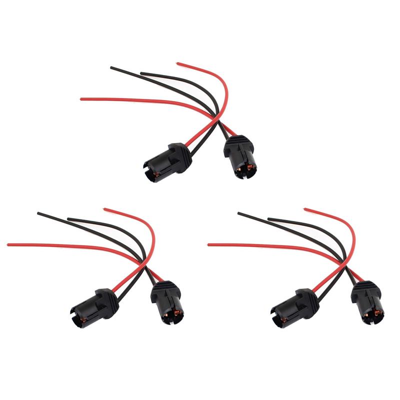 A16P-6 Штук T10 W5W 168 194 Автомобильный Патрон для Лампочки Патрон Для Стеклянного Патрона Разъем для Фонаря Парковки Черный чёрный