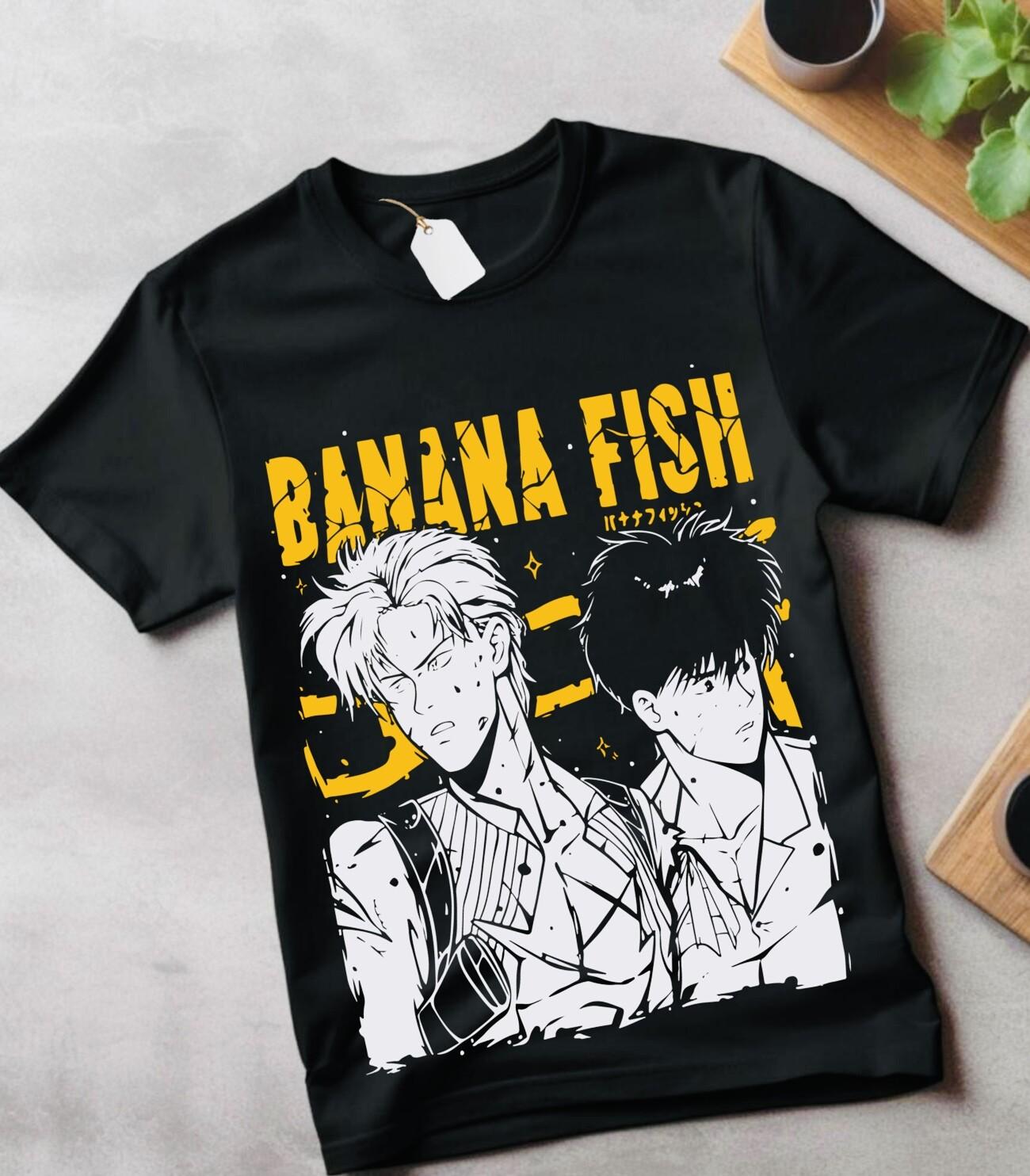 Banana Fish,Eiji Okumura,Ash Lynx,Unisex T-Shirt Mens Womens Tees Top,lynx shirt,okumura shirt L