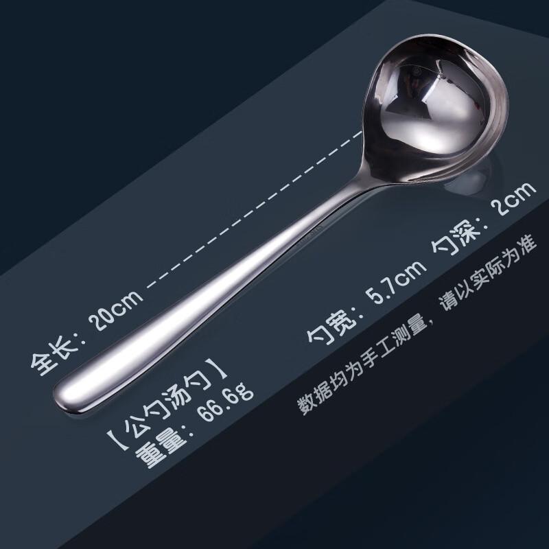 ZISIZ 304 Stainless Steel Deep Serving Spoon & Ladle Set