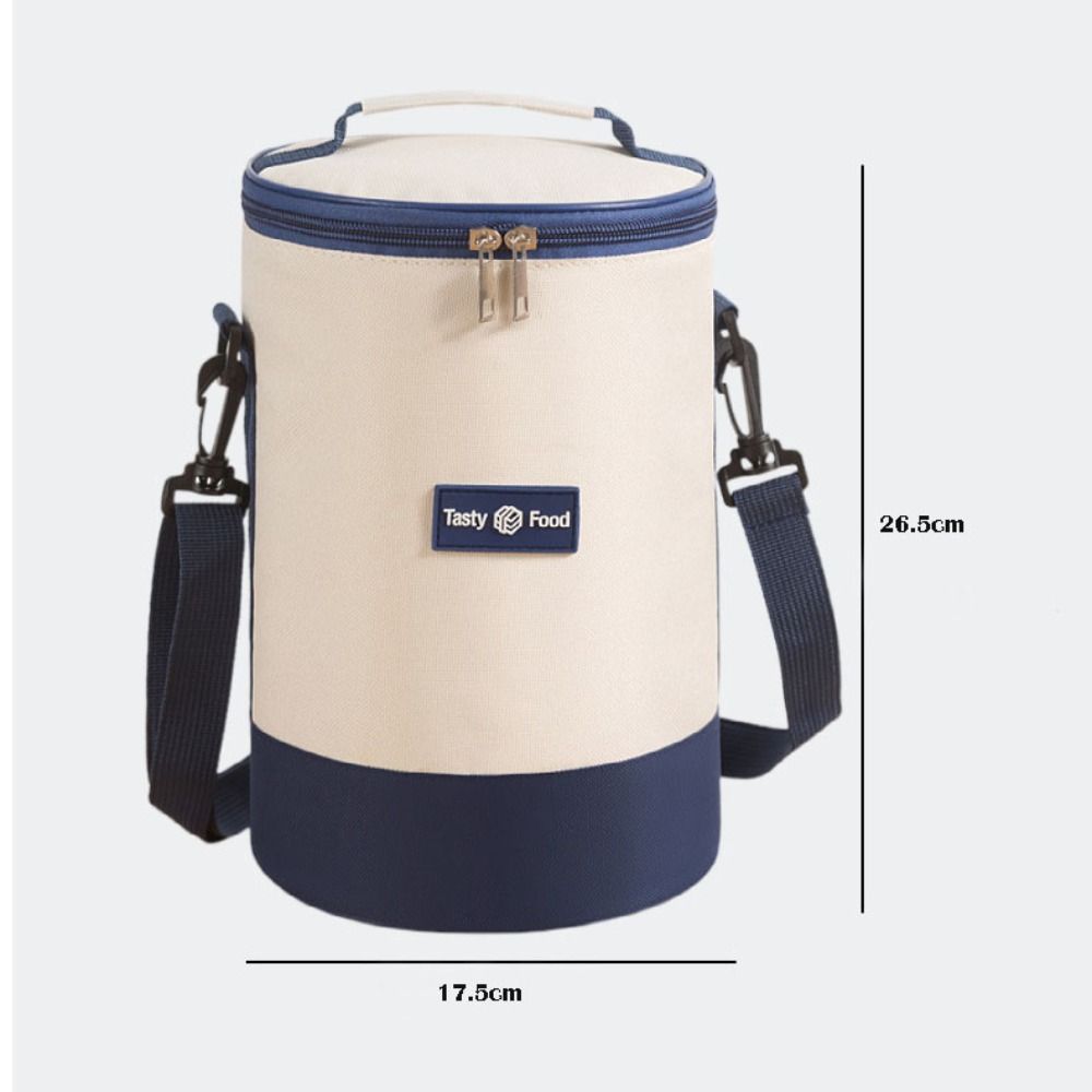 Portable Insulated Cooler Bag with Adjustable Shoulder Strap Picnic Dinner Container Lunch Bag