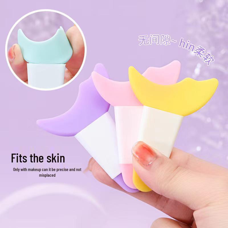 Crescent Silicone Eye Makeup Aid: Eyeliner, Eyelash, and Eyeshadow Tool
