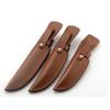 Fixed Blade Knife Scabbard Embossed Cowhide Cover Leather Sheath  Camping Knife Case Hunting Holsters with Belt Buckle