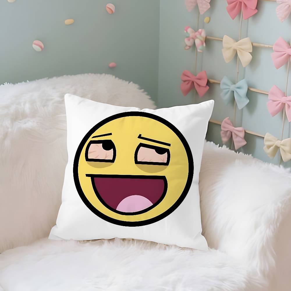 Funny EEpic Face Case Plush Fabric Soft Pillowcase Double Sided Print Cushion Cover Household Gifts