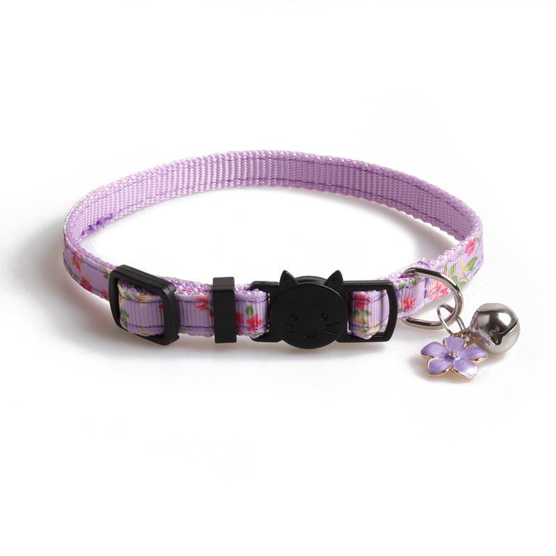 New Floral Cat Collar Cute Small Flower Pet Collar for Cats Adjustable Soft Kitten Collar Dog Leash Arnes Perro Pet Items