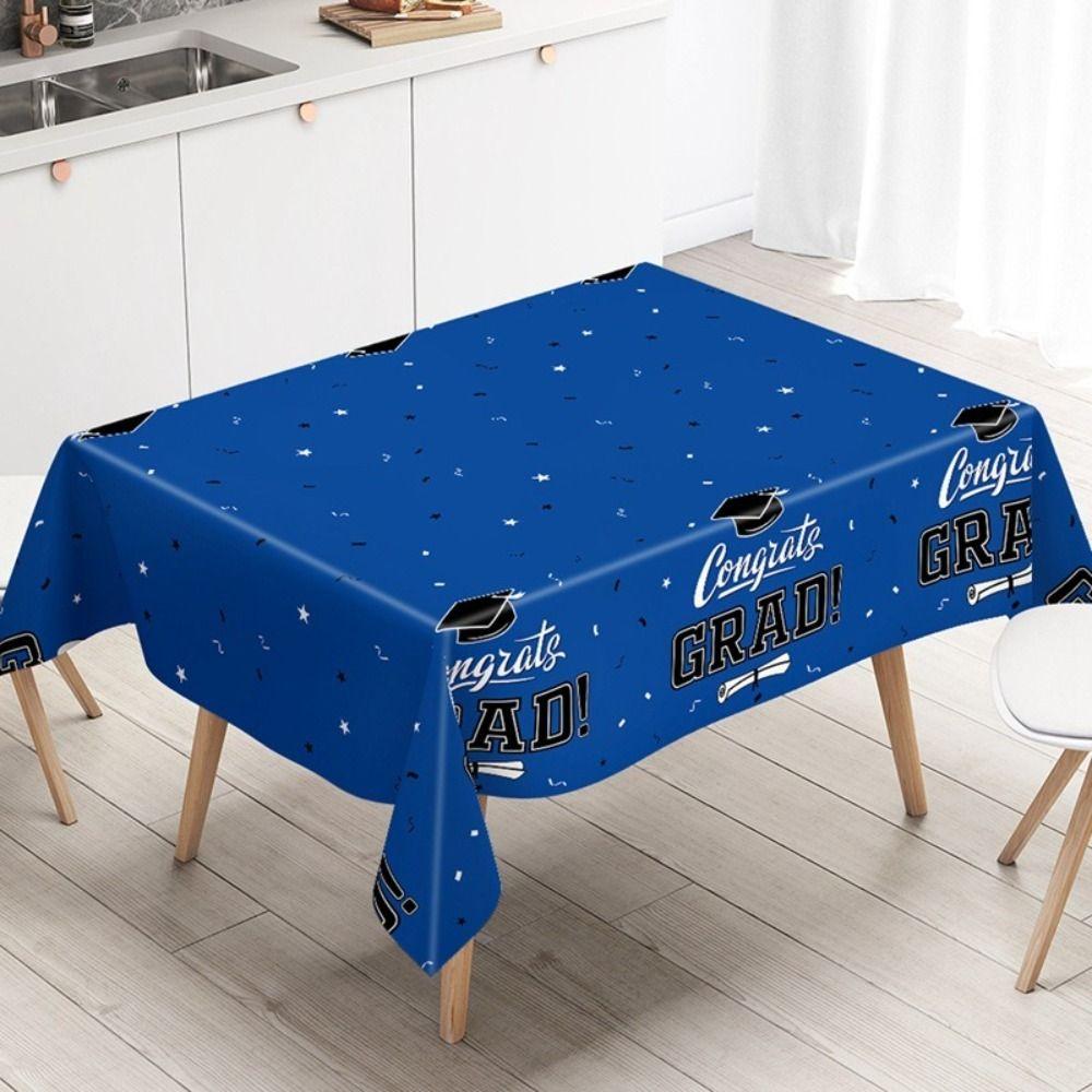 Wear-Resistant Graduation Tablecloth PE Material Disposable Table Cover Table Runner Class of 2026