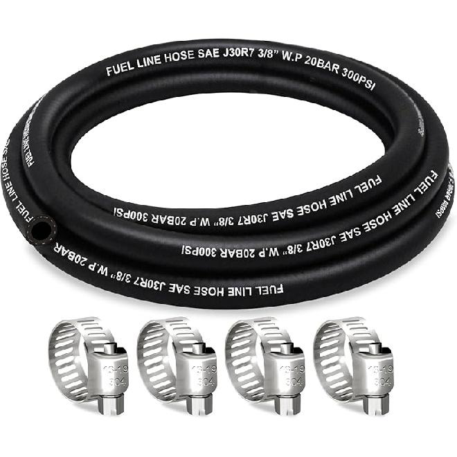 Fuel Line 5/16 Inch ID, Fuel Hose 10FT, J30R7 Fuel Line Hose NBR For Automotive Fuel Systems Engines.