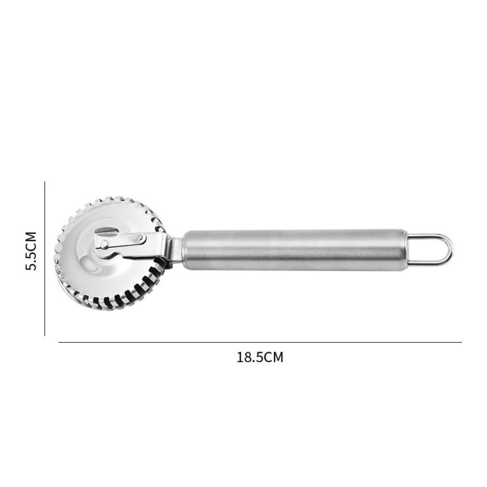 2pcs Stainless Steel Pastry Roller Non-Corrosive Dumpling Embossing Maker Pie Cutter Wheel Biscuit