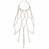 Exploiting Fire Pearl Tassel Headband High-end Ins Style Bride Wedding Headwear Simple Niche Hair Accessories