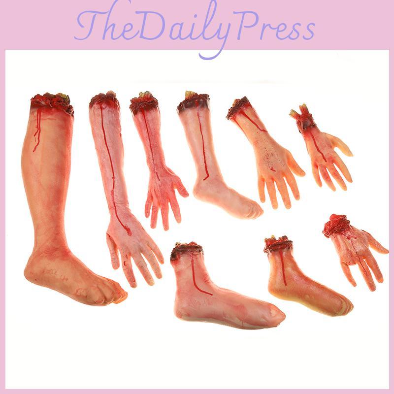 Premium Quality Halloween Fake Body Parts Decoration Severed Arm And Hand Party Prop