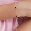 (Silver 925) Berry Beads Link Chain Bracelet BR2185