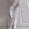 Spring and Autumn New Retro Ballet Shoes Thick Heel Fashion Word Belt Mary Jane Single Shoes Medium Heel Casual Shoes