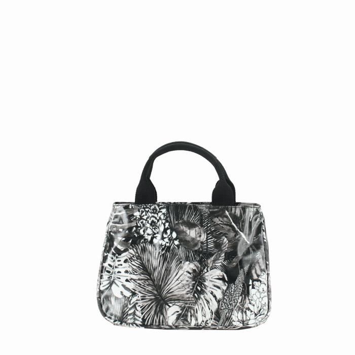 Sac à main - Christian Lacroix - Flamenco - Canvas enduit - 6 litres - Noir