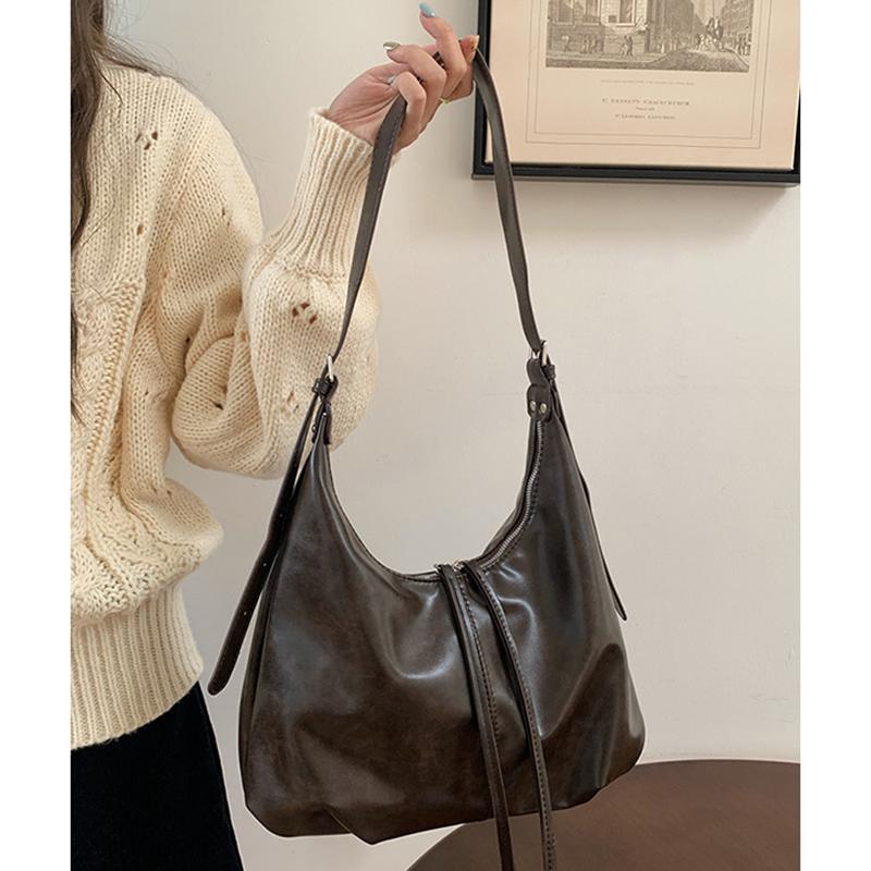 Women Street Fashi Vintage Shoulder Bags Lady Daily Lazy Style Crossbody Bags Female Large Capacity Outdoor Commute Tote Bag
