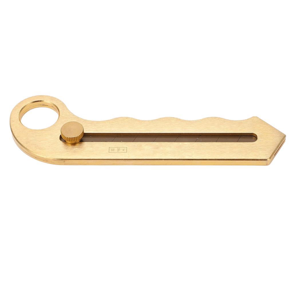 Universalmesser aus reinem Kupfer, strapazierfähig, golden, einziehbar, zum Abtrennen von Tapeten, zum Schneiden