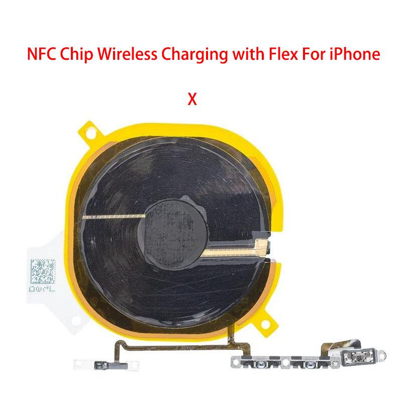 Chip cewki ładowania bezprzewodowego NFC z taśmą głośności Do iPhone 11 Pro Max 12 13 14 X XS XR Panel ładowarki Naklejka