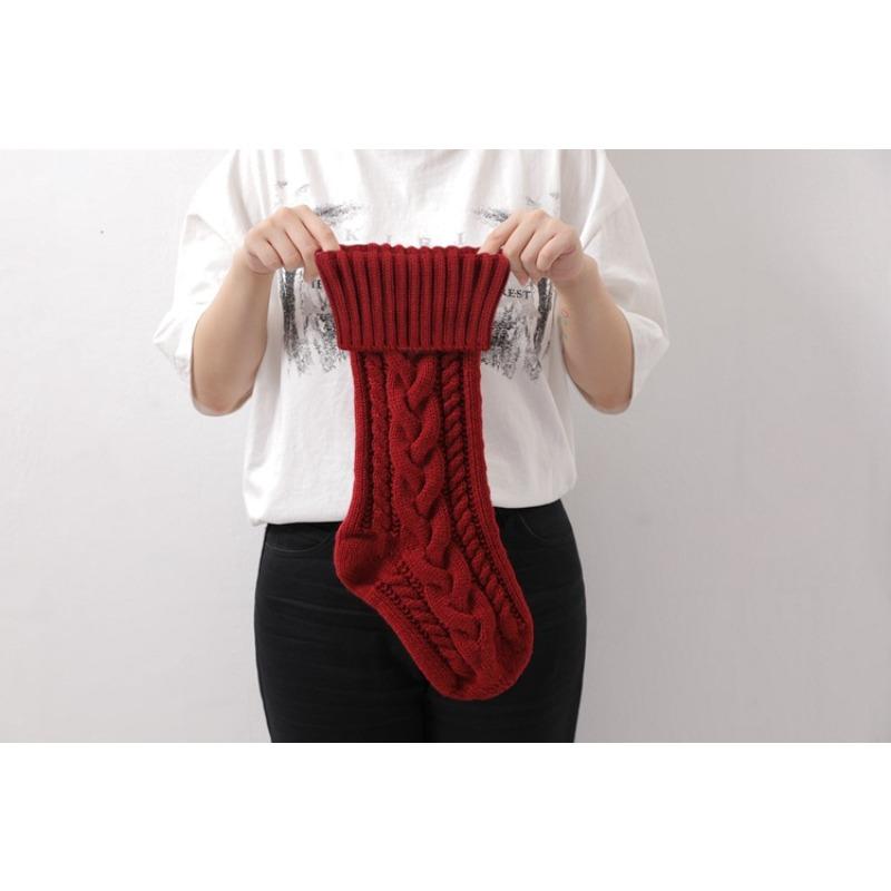 Christmas Stockings Christmas Supplies Christmas Arrangements Gift Bags Pendant Decoration Wrong Corner Twist Large