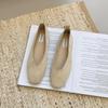 Women's Square Toe Vintage Flats Soft Loafers Comfortable Leather Ballet Shoes for Female Dress Shoes Mujer 2026 New