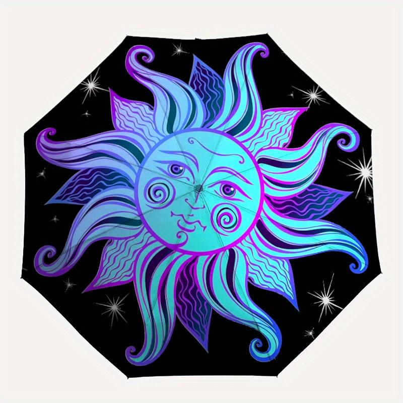 

1pc Sunflower, Celestial Automatic Opening/closing Umbrella with Auto Open/Close, Perfect Gift for Friends, Durable Plastic Handle yy250801146