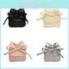 Adorable Korean Style Solid Color Girls Coin Purse With Cute Bow Fashionable Mini Chain Bag