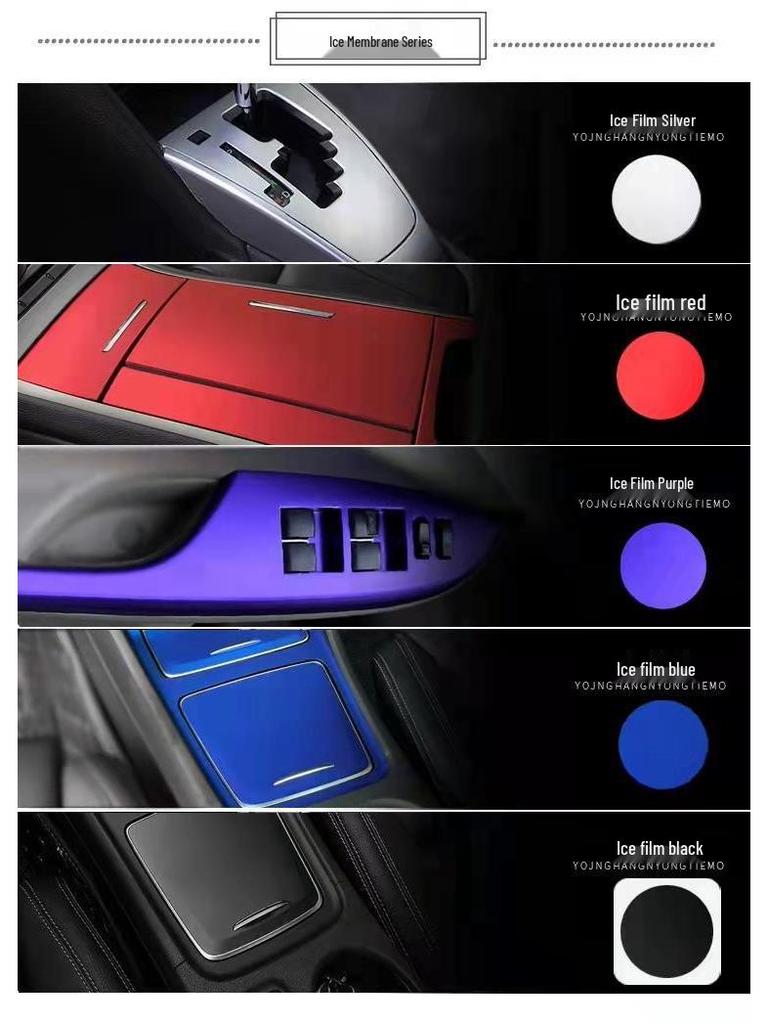 Jetour X70PLUS Carbon Fiber Interior Gear Shift & Door Anti-Kick Sticker