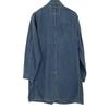 RRL 0201R Indigo Baumwolle x Leinen Denim Shop Coat Mantel M IndigoUsed