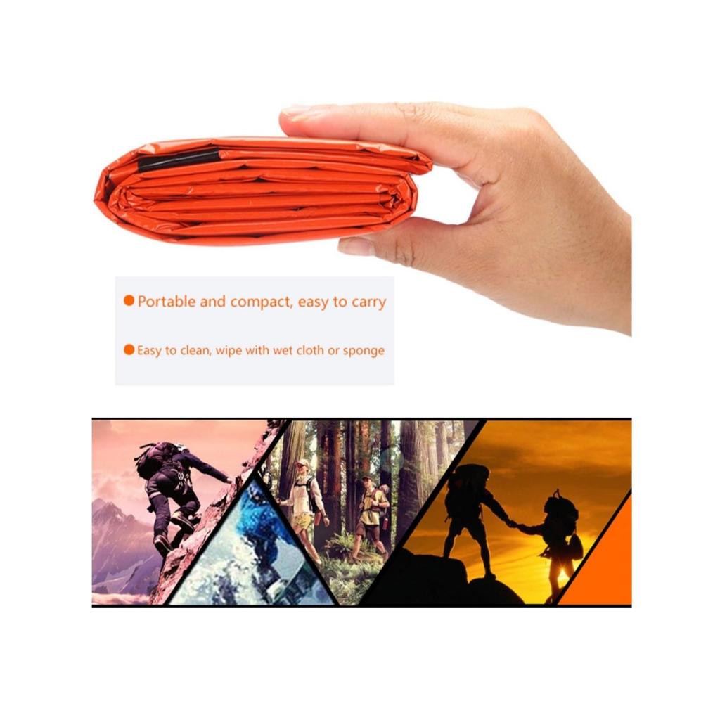 Emergency sleeping bag, lightweight insulation waterproof PE aluminum film emergency sleeping bag