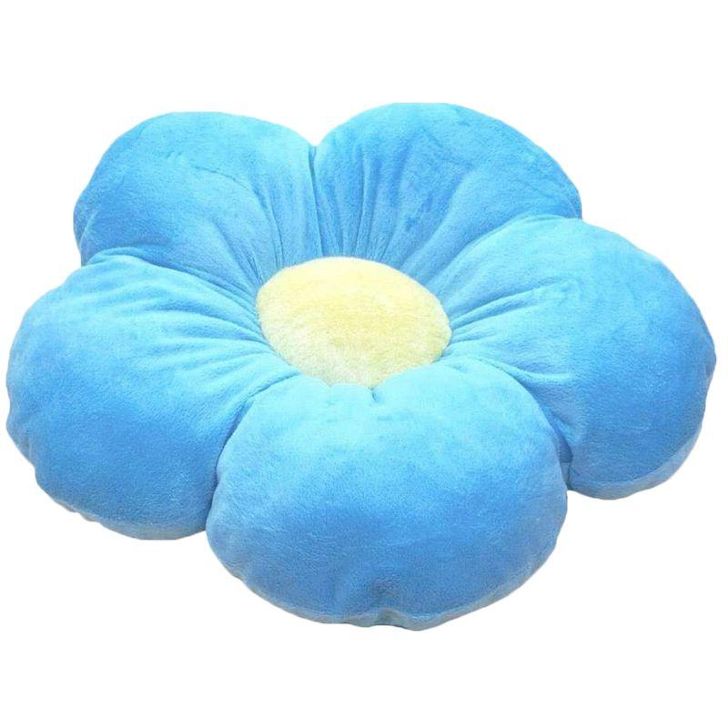 Cute Flower Cushion Home Decor Plush Toy With Colorful 6 Petal Cartoon Design