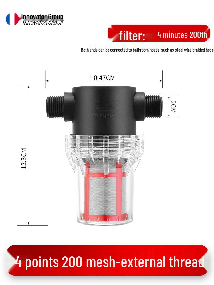 Cross-Border Garden Hose Filter for Mud, Sand, Irrigation, Car Wash, Tap Water, and Aquaculture