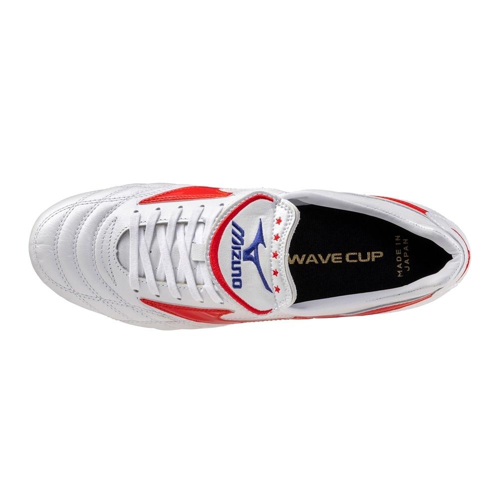 Mizuno Wave Cup SS Japan Sports Comfortable Non-Slip Durable Support Soccer Shoes Men Soccer Shoes White Red P1GA2439