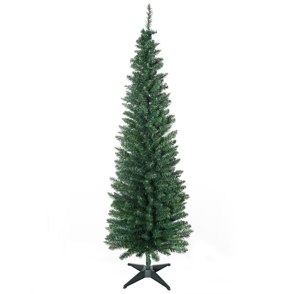 Christmas Tree Artificial Artificial Fir Tree, incl. Stand, Christmas Star, 1.8 m, Green