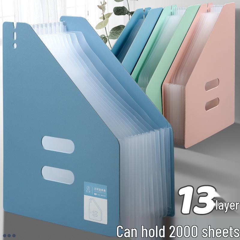 Taşınabilir Çok Katmanlı Akordeon Klasör: Geniş Kapasiteli Öğrenci Dosyası ve Sınav Kağıdı Düzenleyici