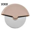Non Slip Kitchen Dough Scraper Stainless Steel Pizza Cutter Wheel, Pastry Slicer Tool for Crusts Easy Grip Baking Pie Pastries Pancake, Ergonomic