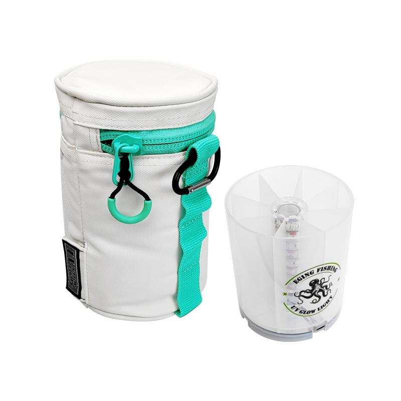 Fishing Bags And Boxes Fishing Lure Uv Glow Light Fill Light Usb Port Charging Squid Jig Tackle Box Hard Bait Jig Storage Case