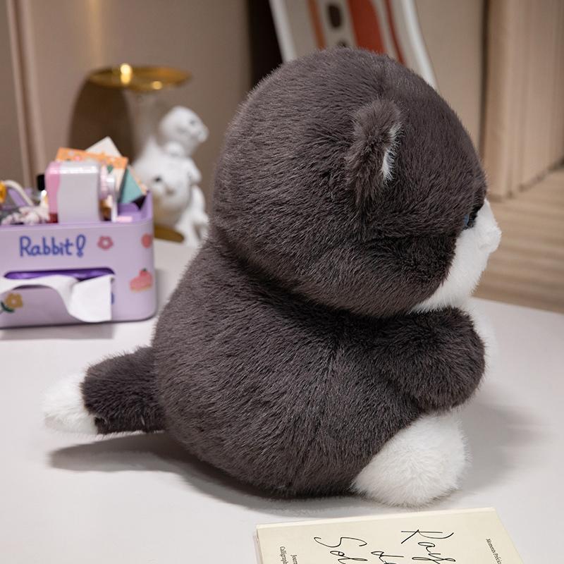 Non-Toxic 33Cm Creative Plush Round Fat Cat Plush Toys Cat Kawaii Animal Pillow Dolls Stuffed Toy Birthday Gift